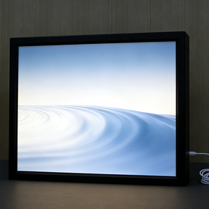 Boîte lumineuse LED rectangulaire pour enseigne de rue, café, commerce, boîte lumineuse entièrement en acrylique, publicité murale extérieure, enseigne lumineuse - Product Image 1