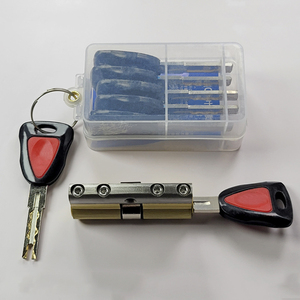 Cylindre de serrure de haute qualité en laiton et acier inoxydable, design élégant et tendance, <span class=keywords><strong>avec</strong></span> clé en fer et clés en laiton pour serrure - Product Image 5