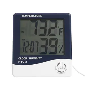 Digital Thermometer Indoor Room Temperature Humidity Meter Digital Thermometer HTC-2