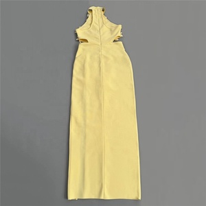 Abito <span class=keywords><strong>da</strong></span> Donna alla Moda <span class=keywords><strong>con</strong></span> Applicazioni, Halter, Fasciante, Sexy, Patchwork, Senza Maniche, Elegante per Serate di Gala - Product Image 5