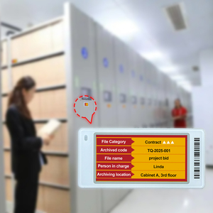 Système d'identification numérique d'armoires intelligentes E-Label, système de classement dynamique, étiquette électronique de rayonnage ESL pour bureau intelligent - Product Image 1