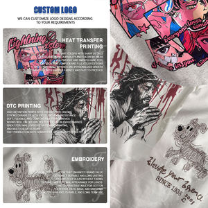 Fornitore all'Ingrosso di T-shirt Personalizzate con Logo, 100% Cotone Traspirante, Basso MOQ, Oversize, Spesse, T-shirt Semplici Personalizzate per Uomo - Product Image 3