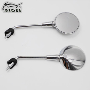 Rétroviseurs de Moto pour Scooter, Rétroviseurs Ronds pour <span class=keywords><strong>Vespa</strong></span> Sprint Primavera GTS GTV LX LXV - Product Image 4