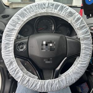 250PCS Housse de protection en <span class=keywords><strong>plastique</strong></span> Hdpe Housse de direction en <span class=keywords><strong>plastique</strong></span> Housse de <span class=keywords><strong>volant</strong></span> <span class=keywords><strong>jetable</strong></span> universelle - Product Image 2