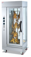 Four à poulet électrique rotatif vertical commercial de haute qualité, machine à rôtir le poulet électrique, rôtissoire à poulet électrique