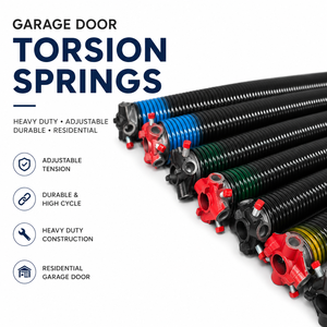 Ressorts de torsion coniques pour porte de garage, robustes, réglables, pour usage résidentiel, kit de quincaillerie durable - Product Image 1