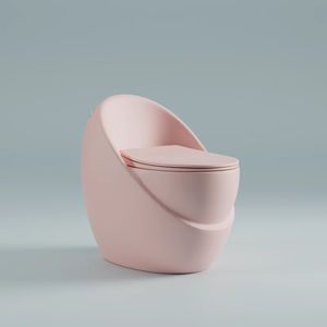 WC in Ceramica a Forma di Capsula Spaziale Colorata, Super Vortice, Sifone Creativo, Toilette a Forma di Uovo Personalizzata, Compatta e a Risparmio Idrico - Product Image 4