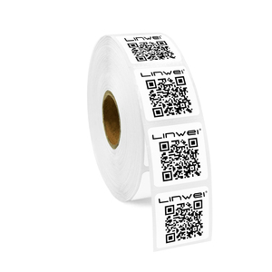 Hình vuông nhỏ Nhãn 1x1 "25x25 mét die-cut nhãn cho ngựa vằn máy in - Product Image 1