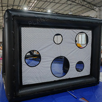 Jeu de tir de football interactif personnalisé Cage de cible de coup de pied de pénalité gonflable de sport Jeu de tir de football gonflable