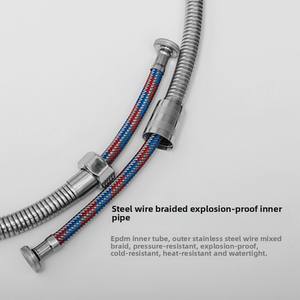 Tuyau de robinet de douche dissimulé direct d'usine Design moderne tête de pulvérisation <span class=keywords><strong>Flexible</strong></span> salle de bain <span class=keywords><strong>pour</strong></span> chauffe-eau solaire - Product Image 5