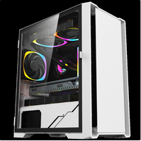 Nouveau Boîtier PC de Bureau Gaming E-sports en Verre Trempé Anti-Poussière à Corps Large, Design Cartoon, Origine Chine