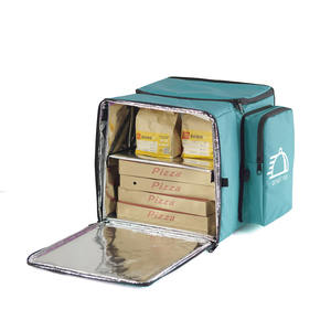 Borsa Termica da Asporto Personalizzata Stile <span class=keywords><strong>Deliveroo</strong></span> Zaino per Consegna <span class=keywords><strong>Cibo</strong></span> e Pizza Borsa Frigo Morbida a Box con Piedini in Plastica - Product Image 5