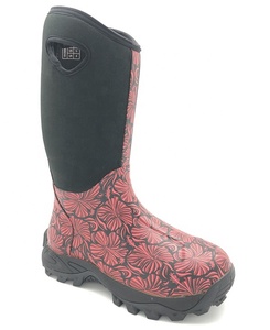 Bottes de <span class=keywords><strong>chasse</strong></span>, de pluie et imperméables, en caoutchouc, néoprène, extérieur, pour femmes, offre spéciale - Product Image 2