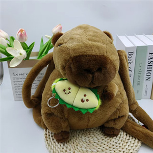 กระเป๋าเป้สะพายหลังผ้ากำมะหยี่แบบข้ามพรมแดนพร้อมไส้ผ้าฝ้าย PP ดีไซน์ตุ๊กตาการ์ตูนอายุ15-35ปีจากประเทศจีน - Product Image 6