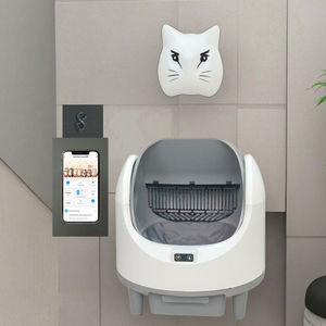 Caja de arena para gatos de autolimpieza de Parte superior abierta con control de aplicación Inodoro automático sin olores para gatos Eliminación de residuos de fácil limpieza con bolsas de basura - Product Image 1