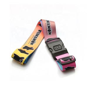 Hot Sale Polyester Travel Belt Luggage Strap Design Logo Release Buckle With Password Lock Adjustable <b>Clip</b> for <b>Bag</b> Suitcase - Product Image 6