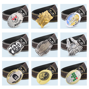 Toptan lüks futbol spor Metal kemer toka emaye moda batı kovboy eski karikatür Logo kemer toka - Product Image 2