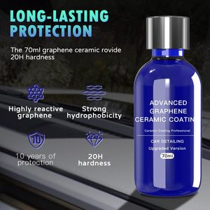 Kit de Revestimiento Cerámico de Grafeno Avanzado Shinyformula 20H de 70 ml para Autos, Protección Duradera de Más de 10 Años para el Cuidado de la Pintura del Automóvil - Product Image 4