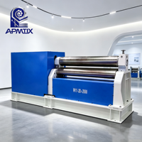 Machine à cintrer les tôles à trois rouleaux, machine à cintrer les tôles mécaniques efficace