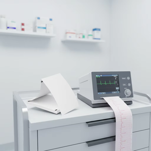 Rollo de Papel para ECG de Tres Canales y Papel Térmico de Una Sola Capa con Plegado en Z de 57 mm x 20 m para NIHON KODEN 6353 EGG 32A - Product Image 5