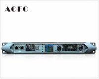 Amplificateur de puissance de classe D AOFO 6500W 2 Ohm avec DSP Dante, amplificateur à haute sortie pour équipement audio de subwoofer