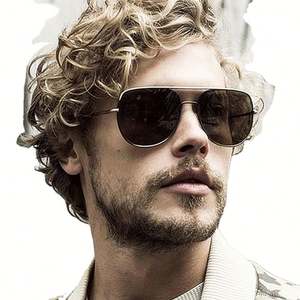 Gafas de Sol Retro Vintage 2021, Montura Metálica para Mujer, Gafas de Sol para Conducir con Protección UV400, Gafas de Sol Ovaladas para Hombre - Product Image 3