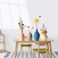 Morandi Ornements Petit Vase En Céramique Scandinave Fleurs Séchées Maison Chambre Bureau Arrangement De Fleurs Salon Décoration