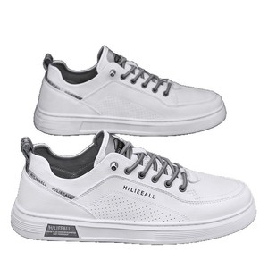 Sneakers Sportive Casual da Uomo con Tomaia in Pelle e Rete, Allacciate, <span class=keywords><strong>Scarpe</strong></span> da Corsa e da Passeggio - Product Image 5
