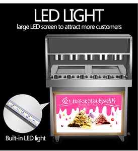 Loại thương mại Sữa chua & Máy làm kem chiên 220V với nước sữa hạt & thành phần sô cô la cho Công thức kem sữa chua CuộN - Product Image 4