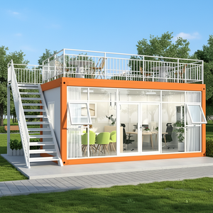 40-voet stalen verplaatsbare brandwerende waterdichte containerwoning is geschikt voor kantoren, slaapkamers, badkamers, keukens, containerhuis - Product Image 1