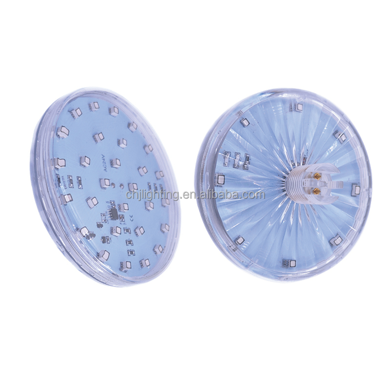 Waterproof Theme Park Funfair RGB Pixel Light 24V SMD3535 36 Leds Flat 100mm Led Cabochon Light for Amusement Rides Lighting