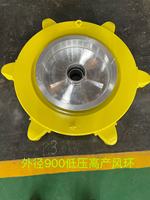 Système de circulation à double ventilateur basse pression Mingqiang LDPE HDPE PP avec anneau métallique, haute performance, longue durée de vie (1 an)