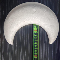 Pendentif lune en mousse de polystyrène blanc, ornement suspendu pour peinture à la main, flocage, bricolage artistique et artisanat