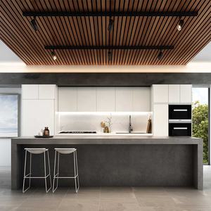 Armoire de cuisine en laque blanche, design maison, avec <span class=keywords><strong>grande</strong></span> île et <span class=keywords><strong>grande</strong></span> taille - Product Image 4