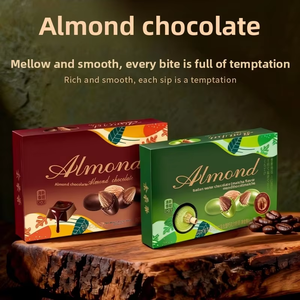 Dragées d'amandes enrobées de chocolat de qualité supérieure, gourmandes et haut de gamme, pour les soirées dégustation. - Product Image 2