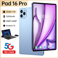 Tablet Pad 16 Pro 11-Inci 108MP 8000mAh 5G Wi-Fi Dual SIM TF Pena Digital 2K Android 15 Komputer Pintar untuk Gaming