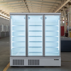 Commercial Optional 2/3/4 Glass Door Display Cabinet Upright Freezer Refrigerator <b>Fridge</b> DDU <b>Fridge</b> Freezer DDU - Product Image 4