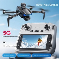 Drone pliable personnalisé longue portée GPS V06 4K, photographie aérienne professionnelle, quadricoptère mini GPS intelligent avec écran et télécommande