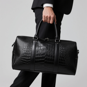 Роскошная Дорожная сумка из натуральной кожи - Product Image 4