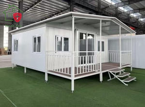 Casa Contenedor Villa Plegable de Lujo de 20/40 pies, Prefabricada, con Panel Sándwich de Doble Ala, Expandible y Transpirable - Product Image 3