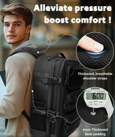 Sac à dos tactique à roulettes pour ordinateur portable de 17 pouces, sac de voyage d'affaires à roulettes, bagage à main approuvé par les compagnies aériennes pour les voyages professionnels