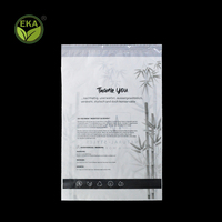 Sacs biodégradables d'amidon de maïs pour vêtements sac de vêtement compostable plastique adhésif pour t-shirt
