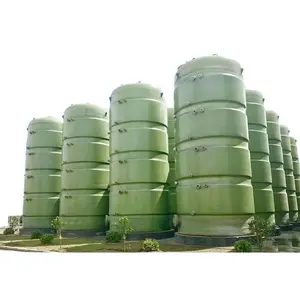 FPR chemical storage tanks GRP vertical and horizontal tank 100m3 200m3 300m3 500m3 frp tank price