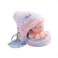 Porte-clés en peluche Océan, pendentif doux en forme d'animal marin, breloque de sac, accessoire de porte-clés sur le thème marin