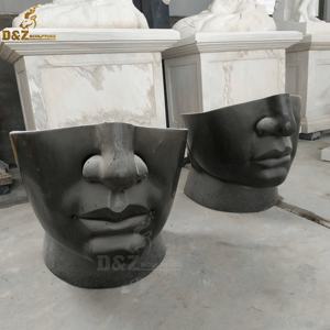 Banc <span class=keywords><strong>de</strong></span> <span class=keywords><strong>jardin</strong></span> incurvé en marbre naturel long, pour l'intérieur et l'extérieur, avec dossier - Product Image 4