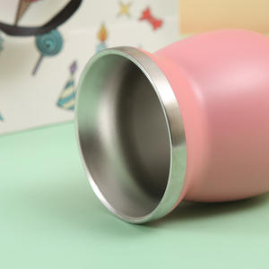 Vente en gros LMK204 – Mini-gourde isotherme double paroi en acier inoxydable 304, forme pot de fleurs - Product Image 4