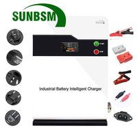 Chargeur de batterie industriel BSM 24V 200A 48V 100A 72V 80A 3KW 110V 220V monophasé AGM Robot Drone