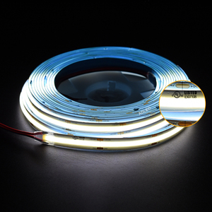 UL Listed 16.4Ft 504Chip/M Dotless 24V tira led cob IP65 2200K Warm 12W 41,66mm Cortable impermeable al aire libre 10mm COB tira de luz - Product Image 2