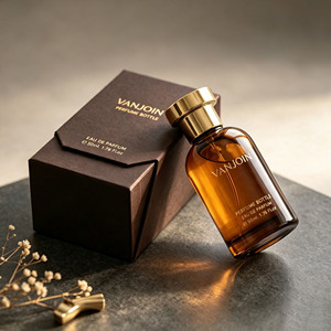 Flacone di <span class=keywords><strong>Profumo</strong></span> in Vetro Ambrato da 30Ml 50Ml 100Ml, Resistente all'Alcool, con Tappo Dorato, Bottiglia di Lusso Personalizzata per Eau De Parfum - Product Image 2