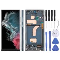 Pantalla LCD TFT con Digitalizador Táctil y Marco para Samsung Galaxy S22 Ultra SM-S908B, Repuestos para Reparación de Teléfonos Móviles